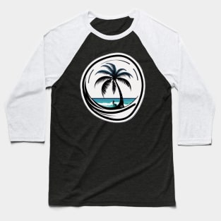 beach palm tree island Baseball T-Shirt